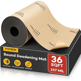VOISEN Sound Deading Material for Cars, 157 MIL (4 mm) 36 sqft Sound Deadening Mat,Sound Deadening,Car Sound Deadening Closed Cell Foam,PE Foam Sound Deadener Material & Heat Barrier