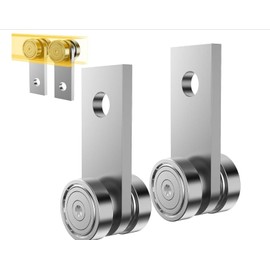 HZG 2 Wheel Trolley Assembly Rollers, Two Bearing Trolley Assembly for 1-5/8" Wide and All 1-5/8" or Taller Strut Channel, Trolley Roller Garage Pulley System Hoist System(2 Sets)