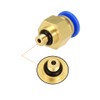 sourcing map 4pcs Straight Pneumatic Push Connection Connectors M5 Male