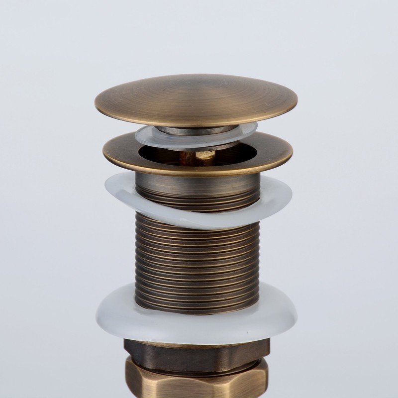 Beelee Bathroom Sink Drains Pop Up Drain with Overflow for