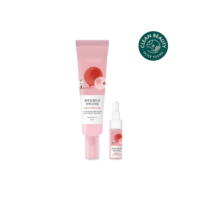 Round Lab Camellia Deep Collagen Elasticity Sun Serum 50ml (+7ml)