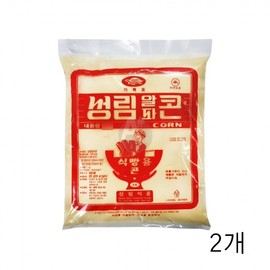 Seonglim Alphacorn Corn Flour 5kg x 2 Units, Cooking Corn Powder & Starch Large Capacity 2ea