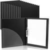 Teling 12 Pack Punchless Clamp Binder Folders, Black