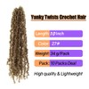 LOCSBYHAND 10 Inch 10 Packs Yanky Twist Crochet Hair Pre-twisted