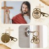 Wavwavw 10 Pcs Christian Keychain Bulk Bible Verse Keychain Rooted