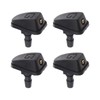 EMSea 4pcs Universal Windscreen Washer Jets Adjustable Fit for Different