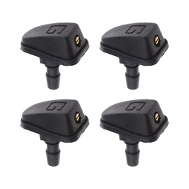 EMSea 4pcs Universal Windscreen Washer Jets Adjustable Fit for Different Car Black