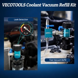15PCS Coolant Vacuum Refill Kit with Gauge for Radiator