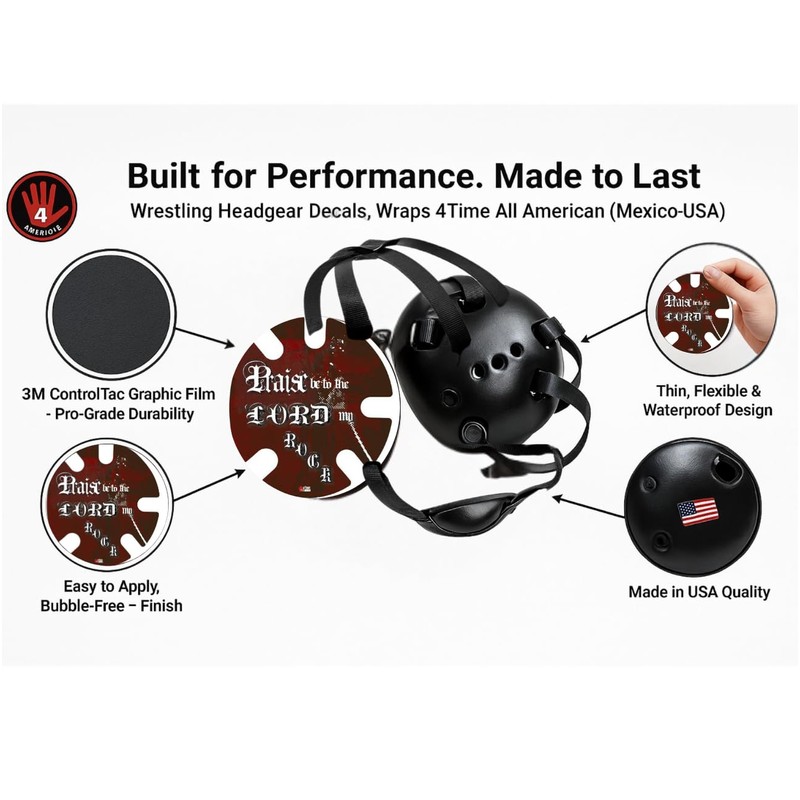 Psalm 144 Red Wrestling Headgear