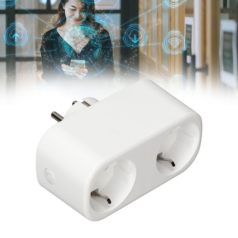Wifi Smart Plug Wifi Dual Outlets Socket Shunt Double Control