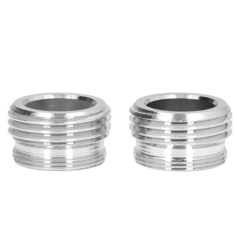 2 Sets Faucet Adapter Straight Thread 15/16in Male 27/32in Female