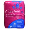 Carefree Acti-Fresh Regular 54 Count Liner To Go (3 Pack)