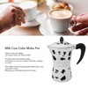 Aoveew Aluminium Milk Cow Colour Pot Portable Coffee Pot for