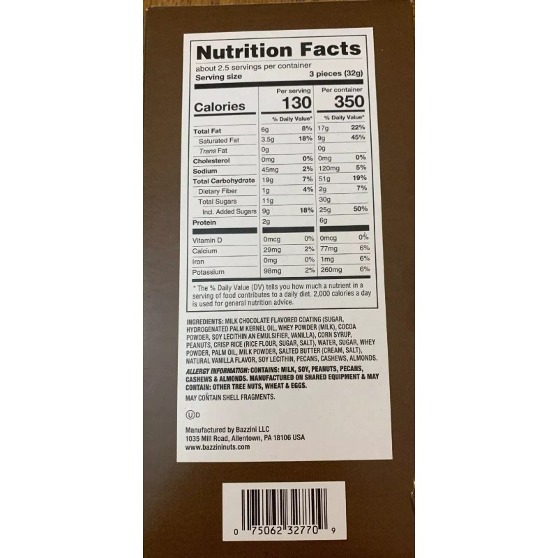 NA Bartons Caramel Peanut Crisp Clusters Chocolates 1ea 3ozBox-Brand New-SHIP