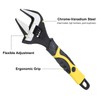 HARFINGTON Adjustable Wrench 8" CR-V Wrench Set Universal Spanner Wide