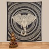 Kunst und Magie Bedspread Wall Hanging Decorative Cloth Elephant Mandala