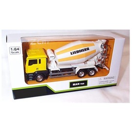 RMZ MAN TGS Cement Mixer Yellow/White vehicle 1:64 scale diecast model (554020-04)