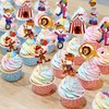Blumomon 28Pcs Circus Animal Cupcake Toppers for Kids Boys Girls