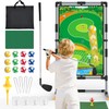 Golf Chipping Game Set – Double-Sided Mat with Stand, Fun