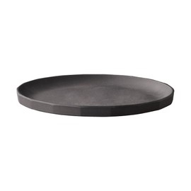KINTO 20716 ALFRESCO Plate, 9.8 inches (250 mm), Black, Dishwasher Safe, Outdoor