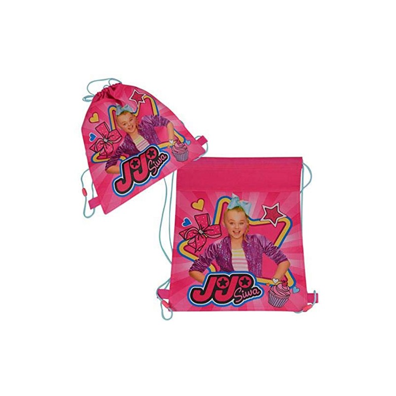 JoJo Siwa 14 Inch Sling Drawstring Cinch Sack Bag Totes