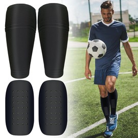 Shin Pads with Optimised Pocket Football Pads Shin Pads for Men/Women/Kids/Children - Sports/Football Shin Pads - Lite/Mini (Black, S)