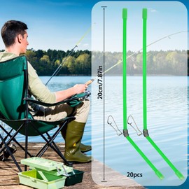 Diyxisk Anti Tangle Boom, 20 Pieces Fishing Anti Tangle Boom, with Swivel Bent Fishing Anti Tangle, Additional Accessories for Boat Fishing, Sea Fishing and Rock Fishing in Reservoirs