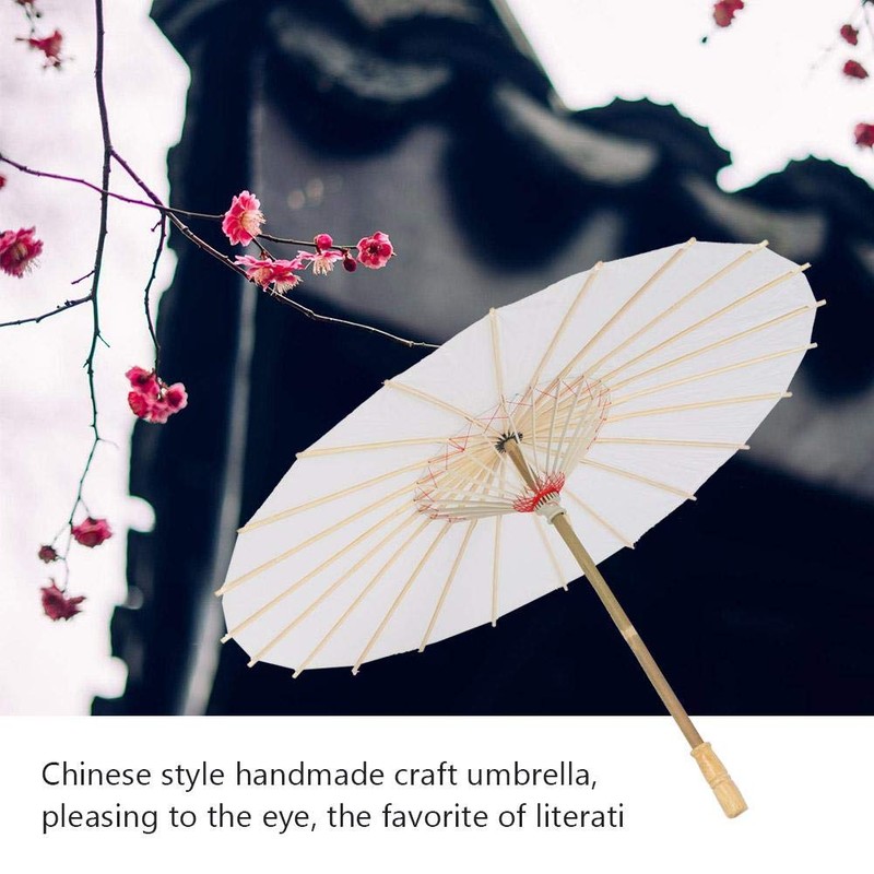 Hztyyier Paper Umbrella Handmade Chinese Oiled Paper Umbrella Parasol Great