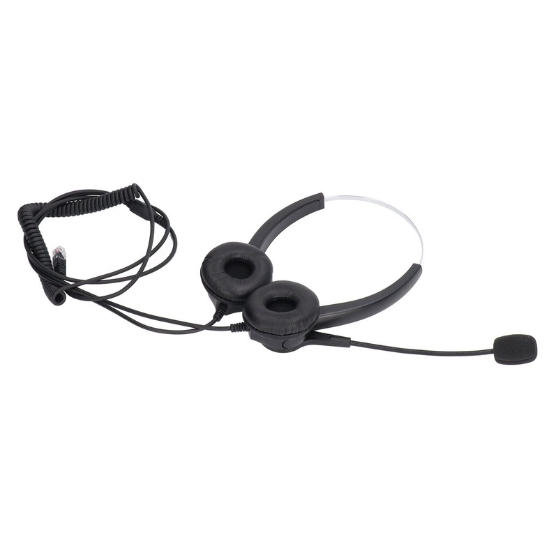 Call Center Headset Adjustable Wired Noise Cancelling Customer Service Headset