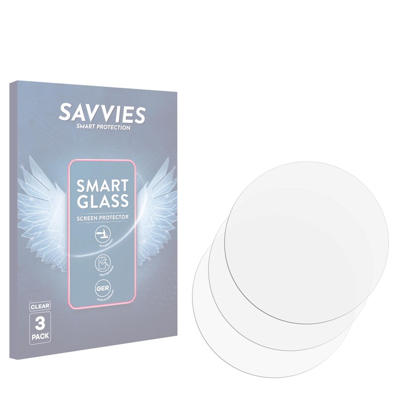 Savvies 3 Pack Glass Film compatible with Doogee Anywise W1