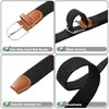 Yangbaga Stretch Belt Women/Men Comfortable Elastic Braided Stretch Belt for