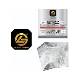 SGLS Italian Silver Leaf FOILS Paper Sheets (6×6 INCHES) for Gilding, Resin, Painting Art, Crafting, Drawing, Mysore Painting, Home Decoration, Art and Crafts DIYs, Slime ETC (25 pcs)