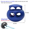 10 Pack Bungee Spring Cord Lock Fastener, Plastic Toggle Stopper