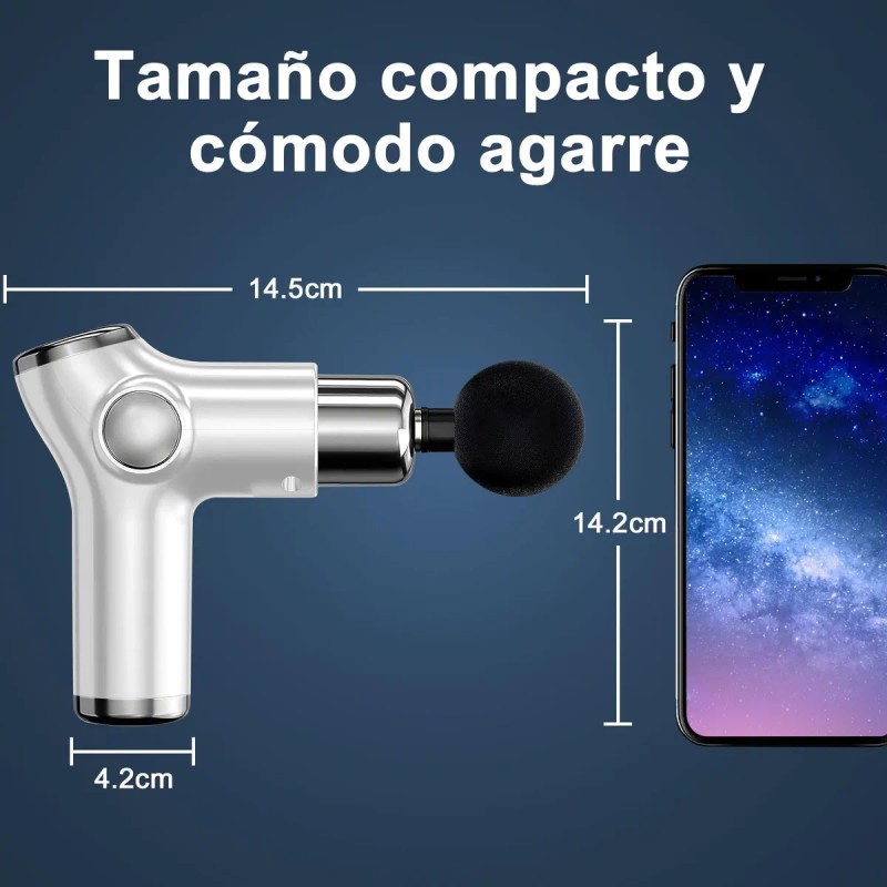 Pistola Masajeadoras Muscular Fascia Mini Eléctrica Portátil