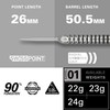 Target Darts EXO Edition 90% Tungsten Steel Tip Darts Set