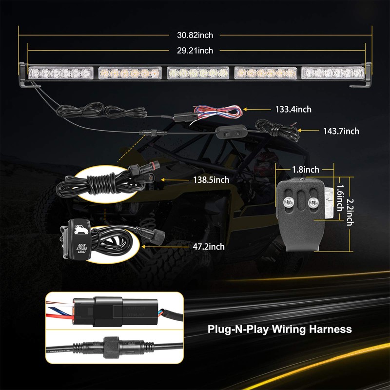 Auto Power Plus 30 Inch Rear Chase Light Bar Kit