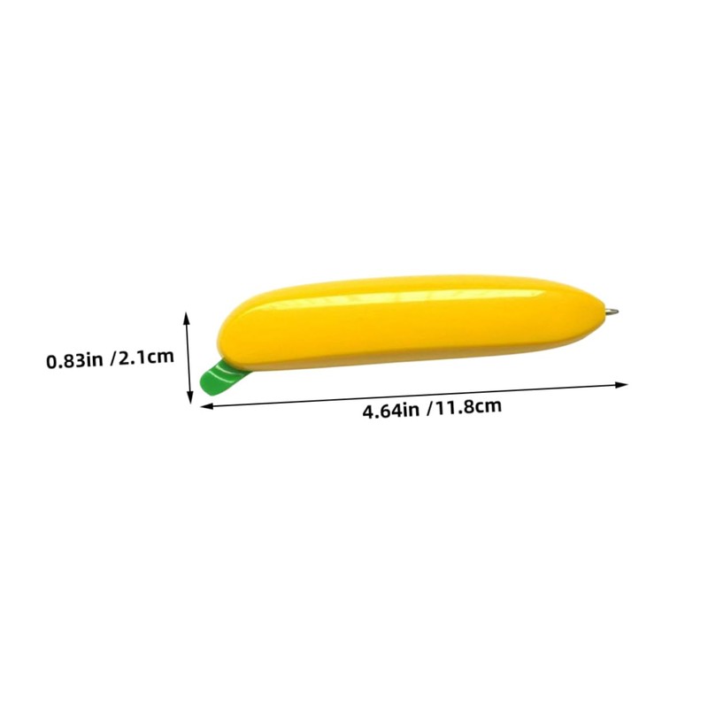 Gadpiparty Cute Banana Ballpoint Pen Ergonomic Black Ink Writing Tool