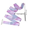 Dewocke 2PCS Gymnastic Ribbon 2M with Wand, Sparkling Dance Ribbon,