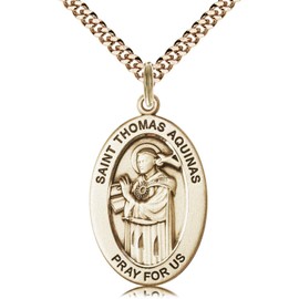 Bonyak Jewelry 14kt Gold Filled St. Thomas Aquinas Pendant