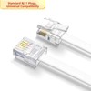 EZYUMM 15ft Telephone Extension Cord, Standard RJ11 Phone Cable for