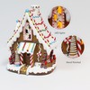 MOMENTS IN TIME 10.3”H Polyresin LED Lighted Gingerbread House Battery