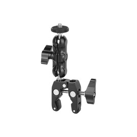 SZRIG Super Clamp Articulating 1/4"-20 Mini Ball Hand for Camera Monitor LED Light Accessories (Black)