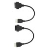 2PCS 6 Pin OBD‑OBD2 Motorcycle Diagnostic Scanner Cable Replacement for