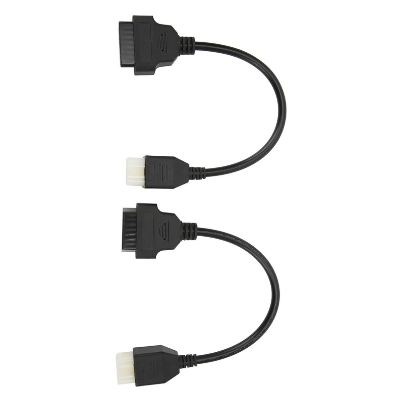 2PCS 6 Pin OBD‑OBD2 Motorcycle Diagnostic Scanner Cable Replacement for