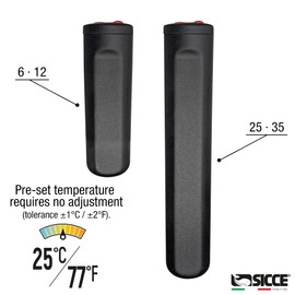 Sicce 12W Jolly Preset Small Submersible Aquarium Heater, Constant Temperature, Betta Fish Tank Heater Set to 77℉ for 1-4 Gallons Freshwater & Saltwater Tanks