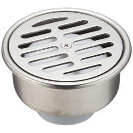 SANEI Drainage Supplies Stainless Steel One Trap for SU, VU Pipes, H500-100x50 Outer Diameter 4.3 inches (109 mm), Perforated Plate Diameter 3.7 inches (95 mm)