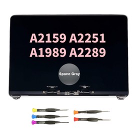 13.3" Replacement LCD Screen for MacBook Pro A1989 A2159 A2289 2251 EMC 3214 EMC 3358 3348 3456 3301 True Tone 2018 2019 2020 Retina Assembly (Space Gray)