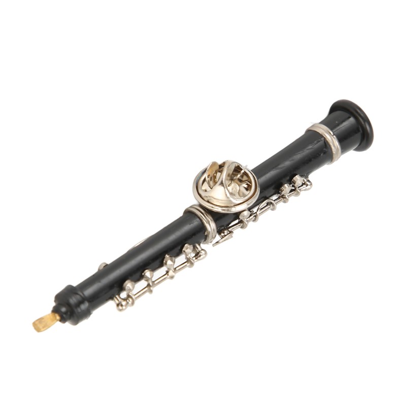 Miniature Oboe Brooch for Music Lover Exquisite Rust Protection Miniature
