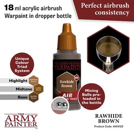 The Army Painter Warpaints Air - Non-Toxic Water Based Airbrush paint – acrylic paint and primer for Tabletop Roleplaying, Boardgames, and Wargames Miniature Model Painting (Rawhide Brown)
