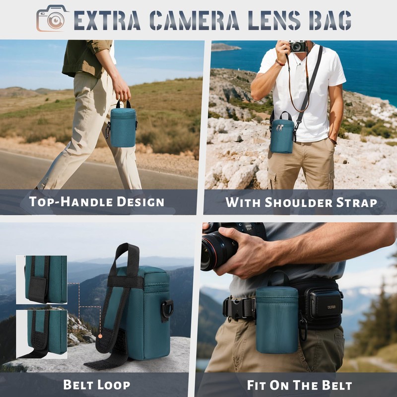 RAINSMORE Camera Backpack Hard Shell for DSLR/SLR Waterproof Camera Bag